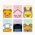 Kakao Friends Face L-Holder File Holder (Ryan & 5 Others) | A4 Document Storage | Translucent PP Material | 220x310mm Made in Korea