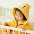 Kakao Friends Little Friends Choonsik Baby Bath Robe | Oeko-Tex Class 1 Zero-Twist 100% Cotton | Hooded Free Size | Made in Korea