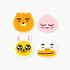 Kakao Friends Character Eraser 50*50mm | Clean Erasing Performance | Comfortable Grip | Made in Korea (Ryan, Apeach etc.)