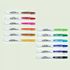 [Monami] Easy Click Whiteboard Marker 12 Color Set | Retractable Capless Design | 2.0mm Round Nib | KC Certified | Designed in Korea