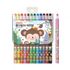 [Monami] Moninju Paper-Wrapped Colored Pencil 12 Color Set | Eco-Friendly Paper Barrel | Vivid Color Payoff | Safe for Use