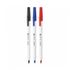 [Monami] 153 Stick Ballpoint Pen 0.7mm (Bodi Putih) 1 Lusin (12 Pena) | Desain Heksagonal Bertutup | Tulisan yang Jelas & Bersih | Dibuat di Korea