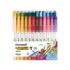 [Monami] Nombre Pen T Twin Marker 36 Color Set (Doble Cara | 0,4mm Fina + 0,7mm Puntas Medias | Resistente al agua/Multisuperficie | Diseñado en Corea