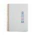 [Oxford] 3500 Milk PP Capa Espiral Caderno A5 | Forrado / 80 folhas | 210*149mm | Gêmea Esquerda Espiral Limitada | Made in Korea