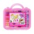 DONG-A Pasteles al óleo 18 colores para niñas | Caja de Personajes Rosa | Seguridad certificada ACMI & CE | Mezcla vívida y fácil | Made in Korea