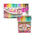 ดอง-เอ ปากกาสักหลาดหอม 24 สี สําหรับเด็กผู้หญิง เคสตัวละครสีชมพู น้ําหอมหวาน | ฝาปิดสุญญากาศติดทนนาน| ผลิตในเกาหลี