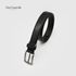 Cinto Clássico Masculino de Fivela Masculina 351-030-01B | Couro de Couro de Vaca Dakota Premium Milling | Padrão de Grão Estruturado