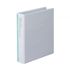 Munhwa Clear View 3-Ring D-Ring Binder B749-71 | 1.5-Inch (5cm) | White PVC | Professional Catalog Binder | Made in Korea