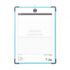 Munhwa File F815-7 Premium Magnetic A4 Neo Clipboard with Whiteboard Back and Hanging Hook Black SkyBlue Made in Korea
