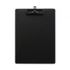 Munhwa File F916-7 Premium PU Leather A4 Clipboard dengan Dudukan Pena Tekstur Lembut dan Lubang Gantung Hitam Buatan Korea
