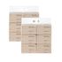 Saenghwal Gongjakso Mouchoir facial non blanchi 100 % pulpe naturelle Pack de voyage taille 6 * 2 