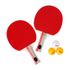 Star Sports Tischtennis-Schläger-Set Shakehand Typ GR200S Komplettset mit 2 Schläger und 3 Bällen hochelastischem Carbongummi für Allround-Spiel