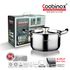 Coobinox® Baron Full Stainless Steel Stockpot 22 см (CO-12-03) 3-слойная капсульная индукция, совместимая с долговечной гигиенической посудой для запеканки