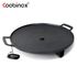 Coobinox® Sear Magic Round Grill & Stew Pan 33cm (CO-21-17) - แผ่นเหล็ก, เปลวไฟโดยตรงเท่านั้น, ระบบถ่ายน้ํามันเครื่องในตัว
