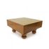 Six Brothers Authentic Agathis Wood Go Board Nr. 3 mit traditionellen runden Beinen 420x450x90mm, hergestellt in Korea