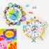 Minhwa Shop DIY Paper Wall Clock Making Kit Educational Craft Set for Kids with Movement Mechanism