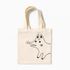 Mini bolso ecológico para colorear en la tienda Minhwa Fox Design UDPFB0037 Creative Tote de tela para niños y estudiantes