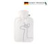 HUGOFROSCH Alemania Clásica bolsa de agua caliente de 1,8L Teddy Coat Jiraffe White Soft Cover Calentador Ecofriendly Eco Friendly