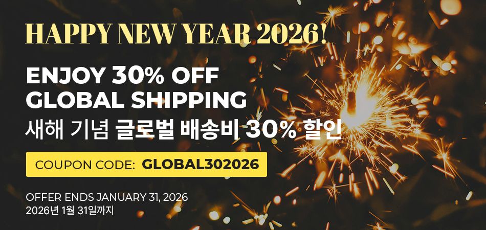 New Year Global Shipping Promo
