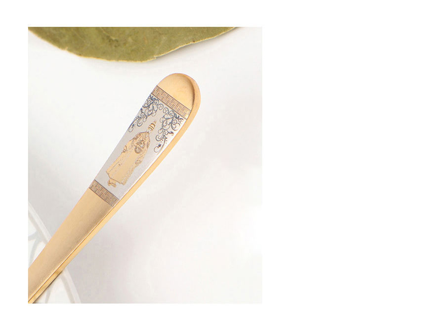 Oseobang Class] Goldun Luxury 24K Gold Spoon Gift Set for 4 People (Spoon  4P + 4 pairs of chopsticks)