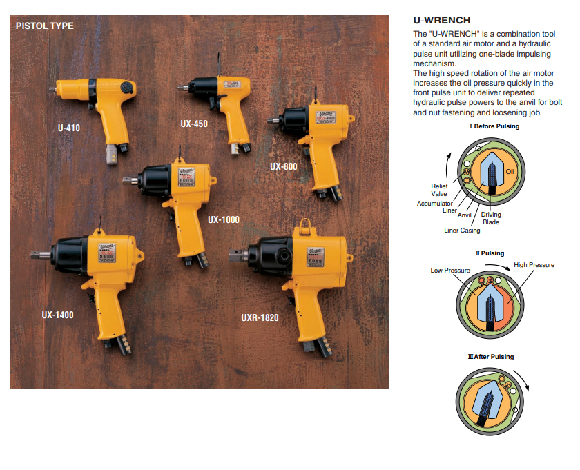 URYU OILPULSE TOOL (PISTOLTYPE) UX1300